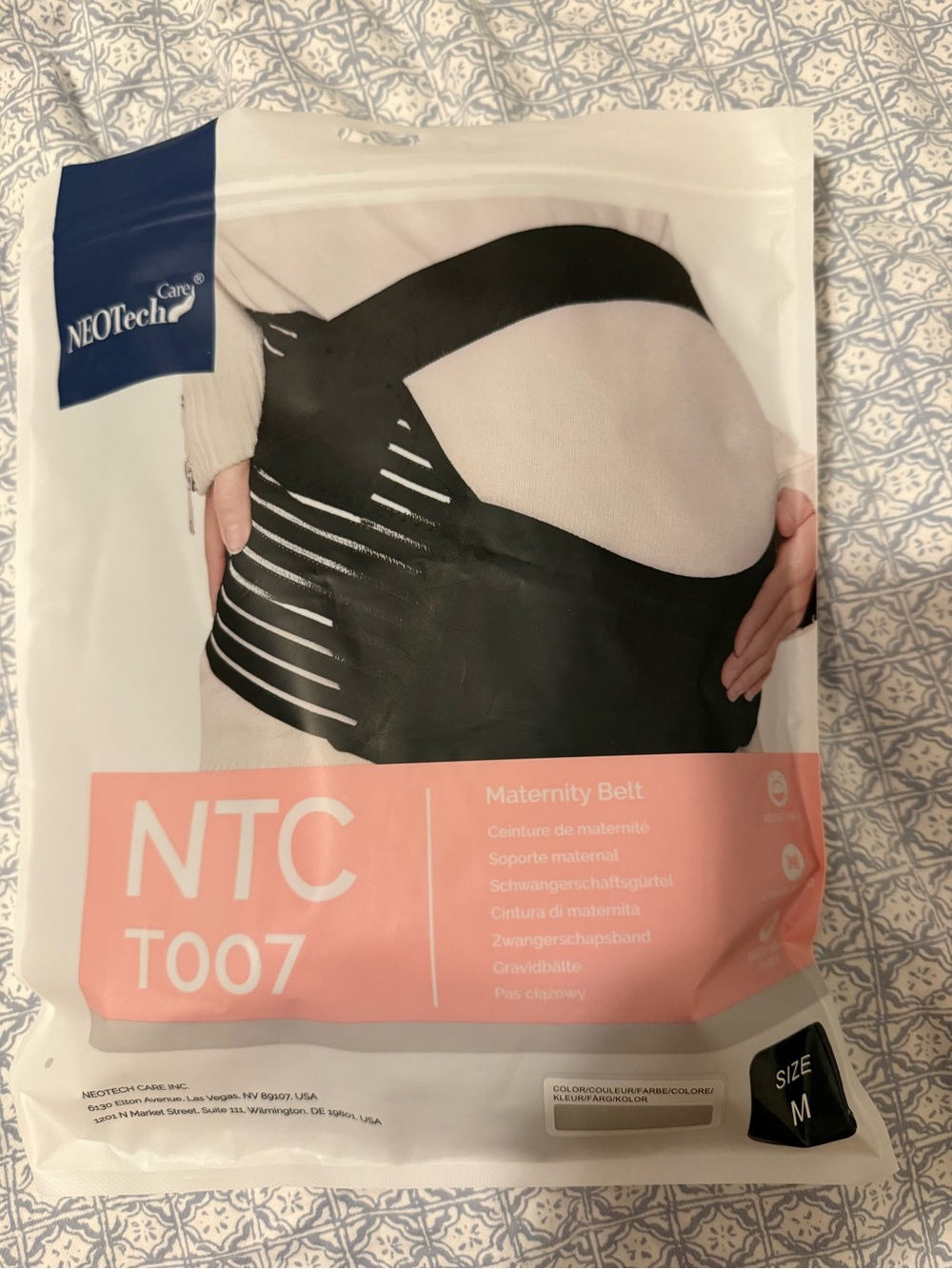 NEOTech Maternity Support Belt NTC T007 in gray, size M